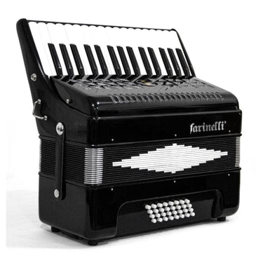 Acordeon Farinelli 32 Teclas 32 Bajos Negro, 1306-1n